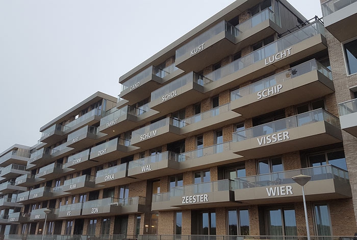 appartementen, woningbouw, nieuwbouw, directievoering, bouwbegeleiding, aanzicht complex