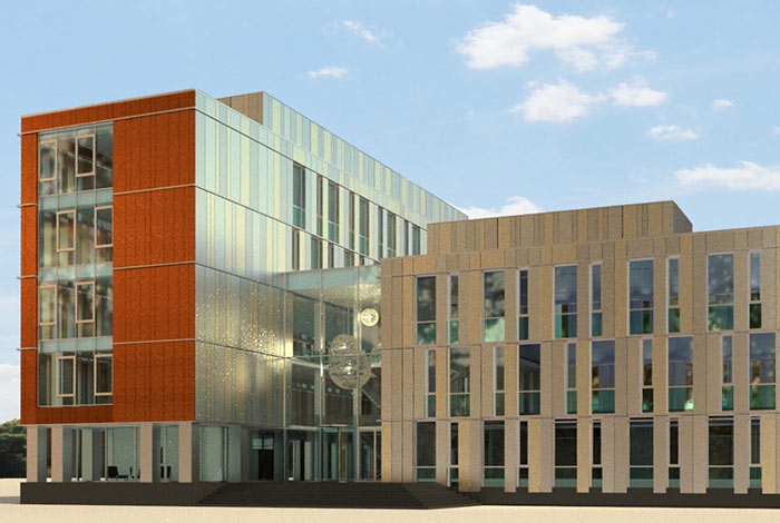 Onderwijs, bouwkundig toezicht, voorzijde