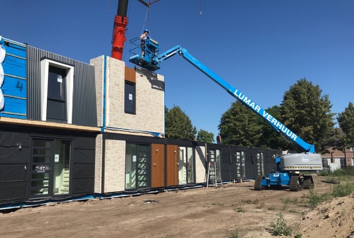 Plaatsing houtskelet bouw woningen, HSB, Prefab, Oisterwijk, Leystromen